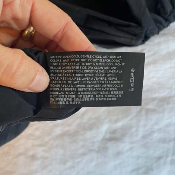 Theory black Puff Sleeve tie back shirt (Size S) - Picture 5 of 5